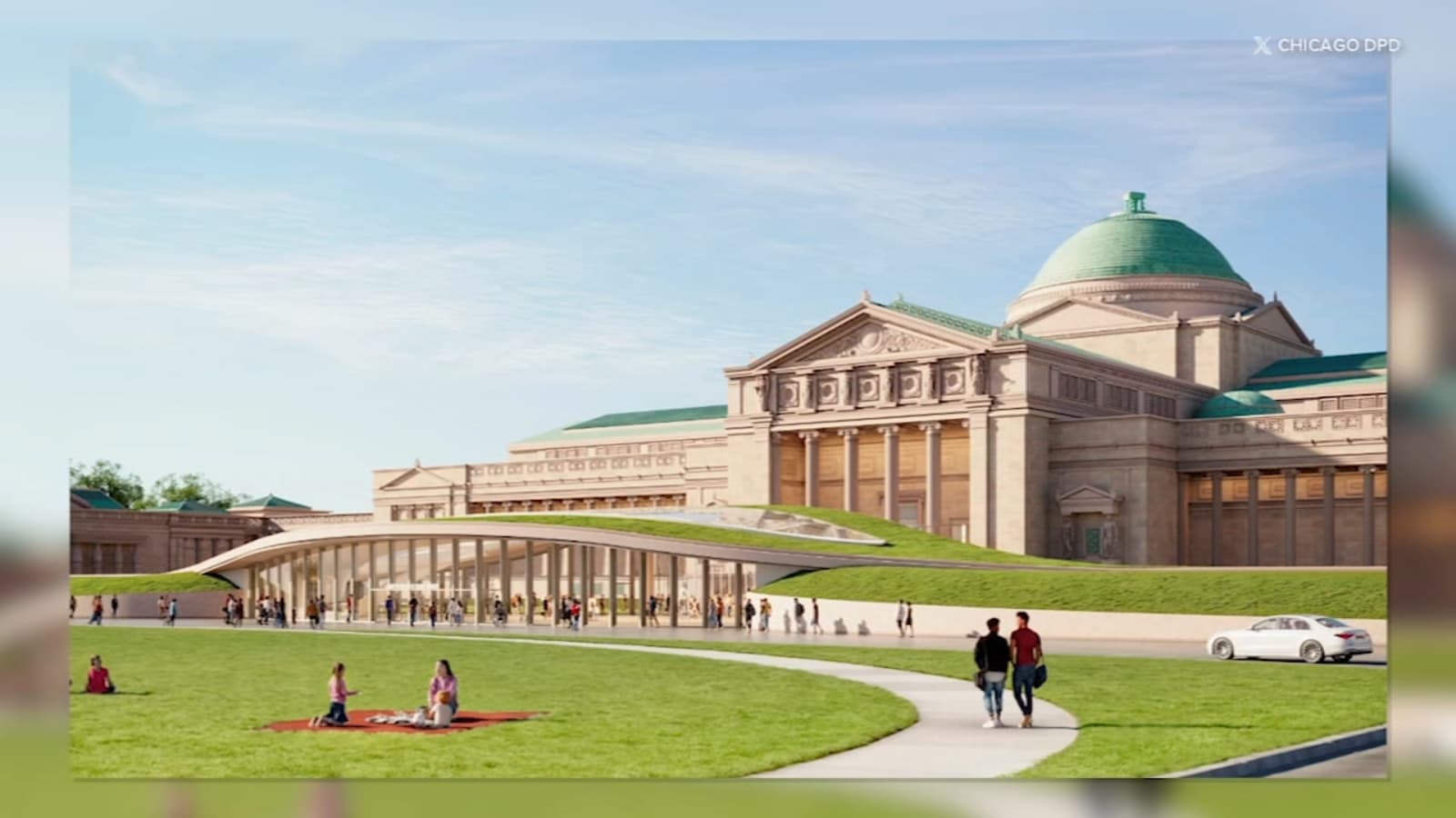 Chicago Landmarks Panel Approves New Welcome Hall for Griffin Museum of Science and Industry
