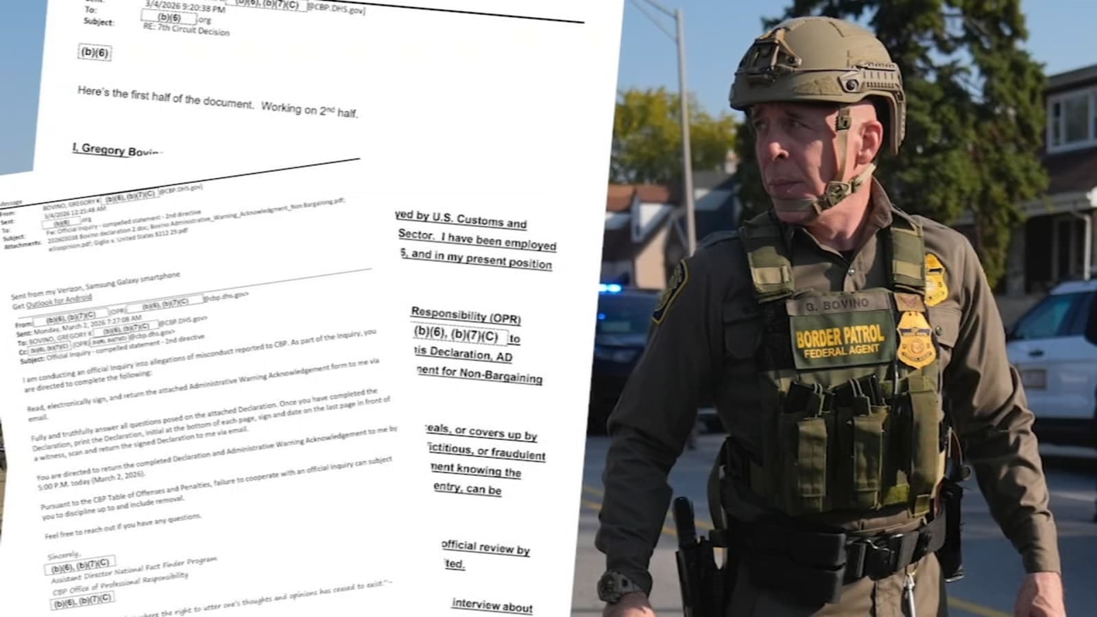 Bovino Was Under Misconduct Probe Before Retiring From Chicago Immigration Operation, Emails Show