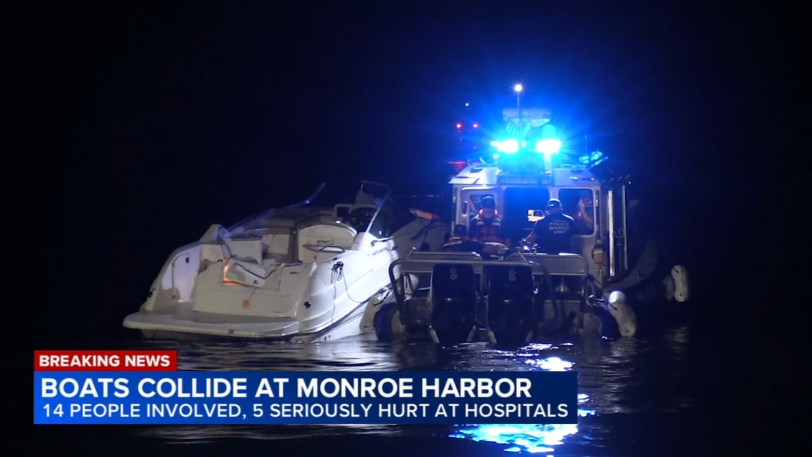 Woman Killed, Four Seriously Injured After Two Boats Collide Near Monroe Harbor on Lake Michigan