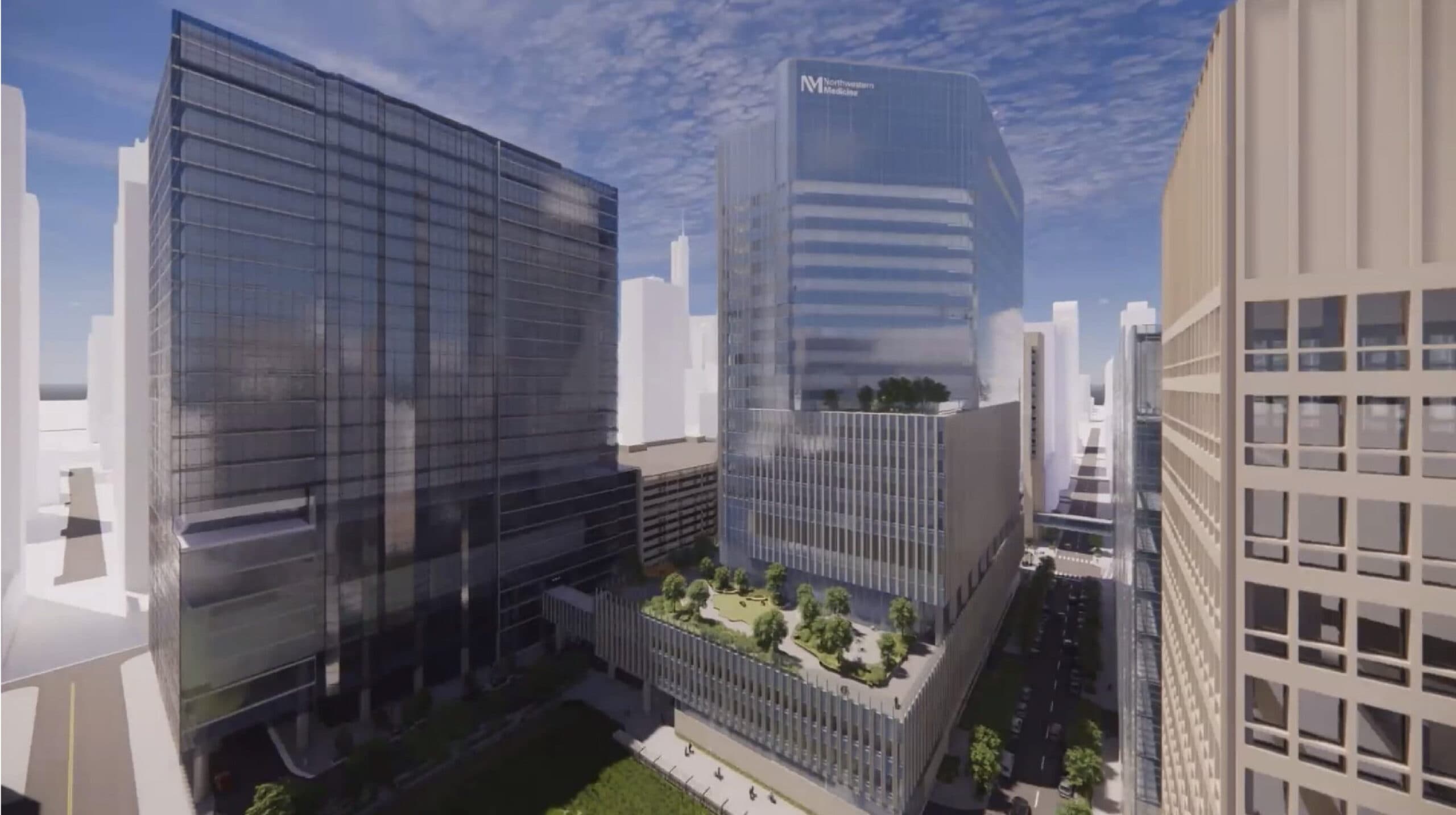 Chicago Plan Commission approves Northwestern Medicine's 20-story, $1.3 billion hospital tower at 333 East Huron Street in Streeterville