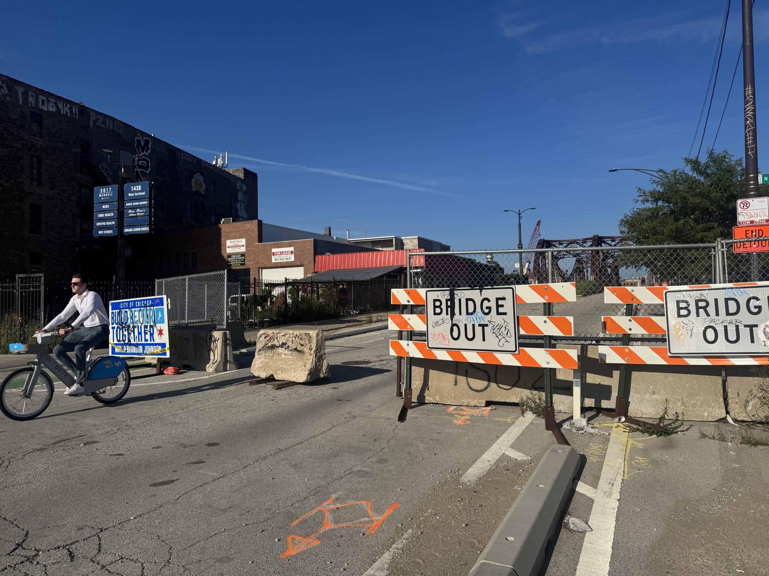 Cortland Street Bridge Between Bucktown and Lincoln Park Will Stay Closed to Cars for Years