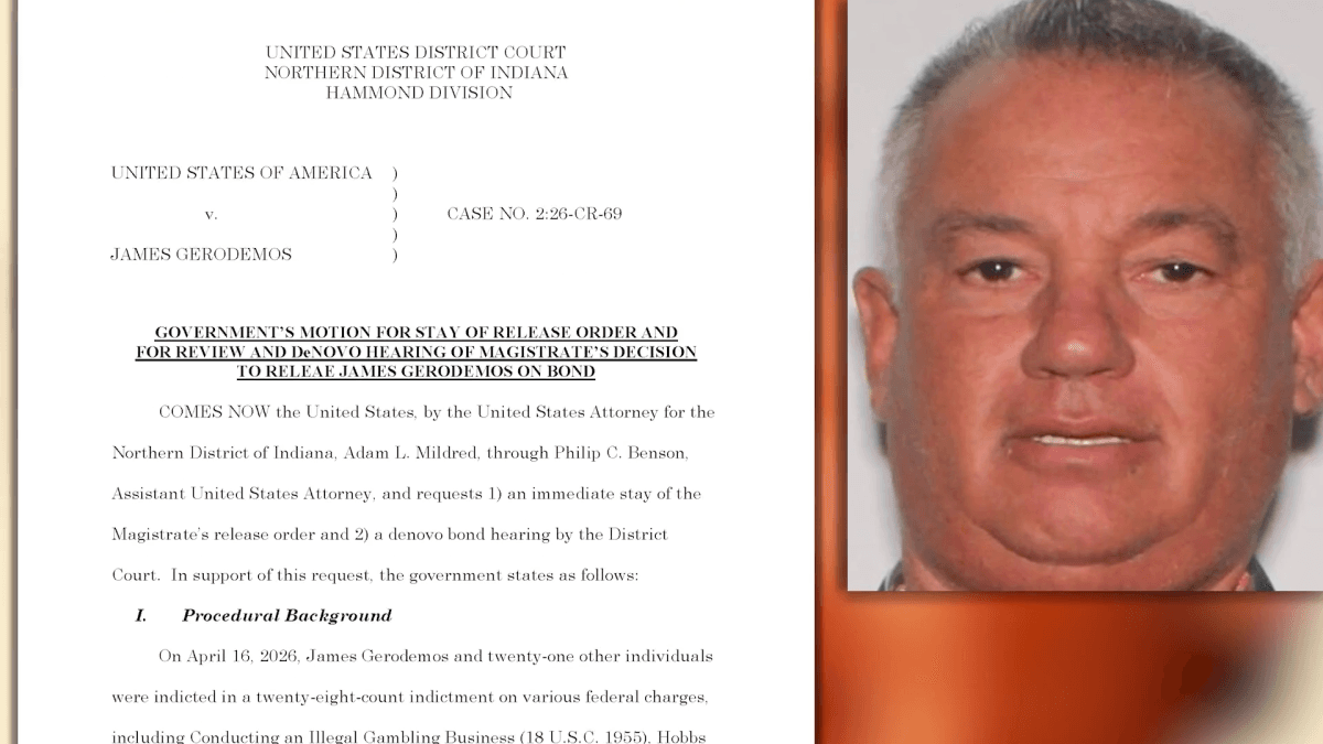 Feds say Indiana gambling boss James Gerodemos sent witness death threats from church