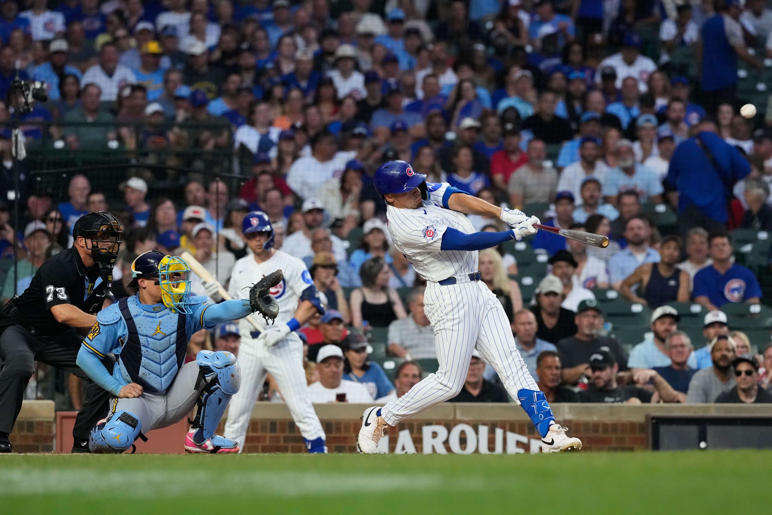 Cubs Hit Franchise-Record 9 Home Runs at Wrigley in 17-3 Rout of Brewers